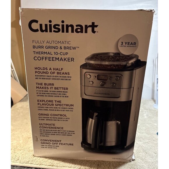 Cuisinart Fully Automatic Burr Grind & Brew Coffee Maker DGB-950BC - Picture 16 of 16